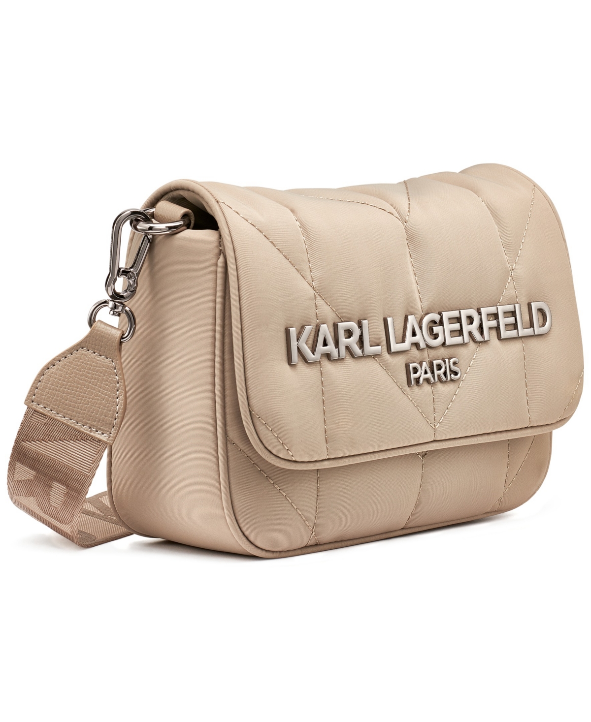 Karl Lagerfeld Voyage Magnetic Snap Messenger Bag