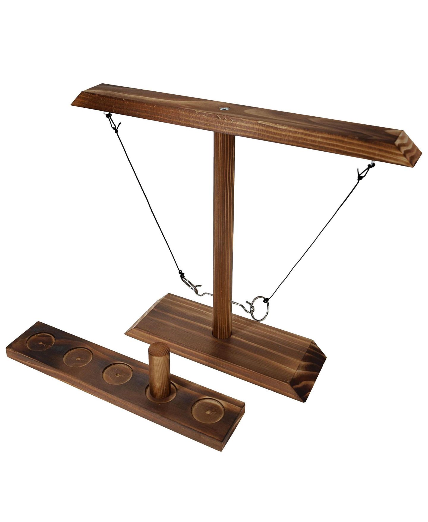 Детские игрушки Pacific Shore Games 2 Player Wooden Ring Toss Game, цвет: Орех — фото 1
