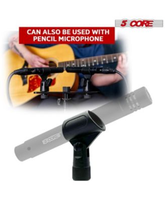 Microphone Clip Holder 2 Pieces with Screw Adapters 5/8 to 3/8 Inch