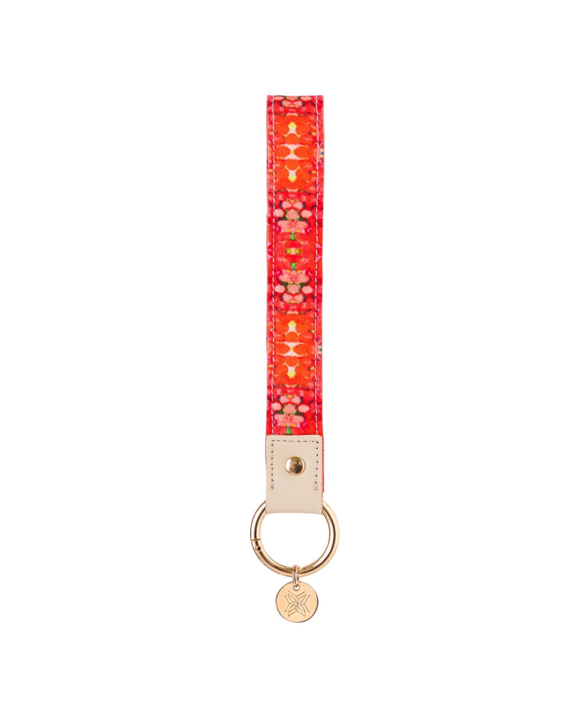 Fabric Loop Keychain - Red mirror