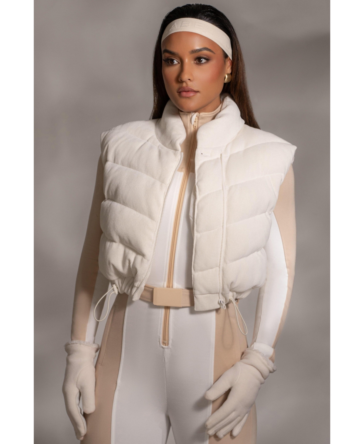 Jluxlabel Women's Delma Ribbed Puffer Vest