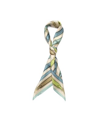 Bag Strap Print Silk Square Scarf