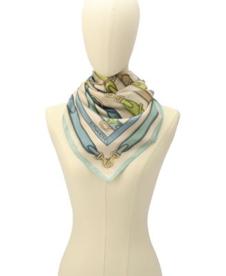 Bag Strap Print Silk Square Scarf