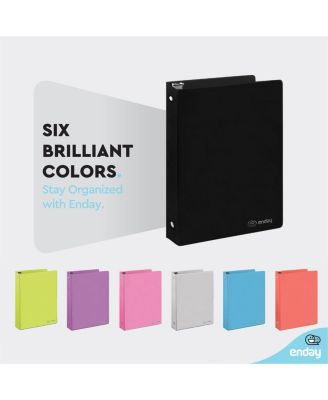 3-Ring Binder with Clear View Cover and 2 Inside Pockets – Heavy Duty Durable Binder for School Supplies, Office Organization, or Home Use – Colored Binder for Documents, Notes, Reports, and More