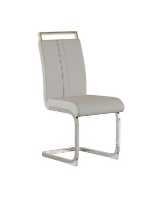 Streamdale Set of 2  Upholstered Fabric  C-Leg Base, Modern Style, Armless Design Dining Side Chair