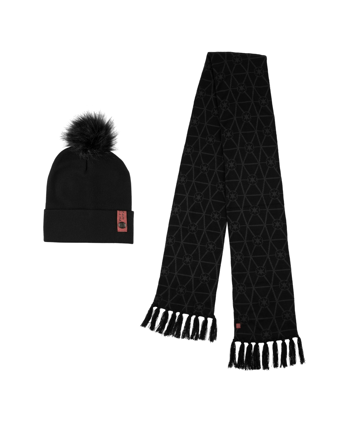 Imperial Logo Adult Beanie & Scarf Set - Black