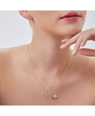 Eye Coin Sterling Silver Evil Eye Necklace