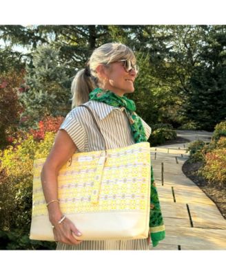 Original Canvas Tote Bag with Leather Base