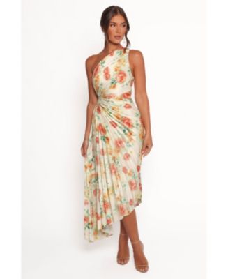 kleo one-shoulder pleated maxi dress Kleo One-Shoulder Pleated Maxi Dress