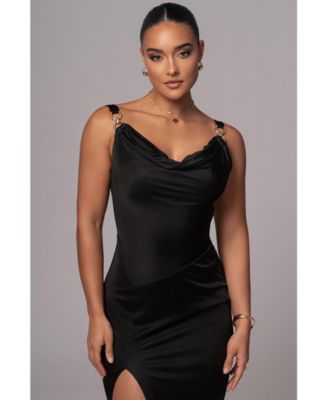 Women's Cowl Neck Chain Dress