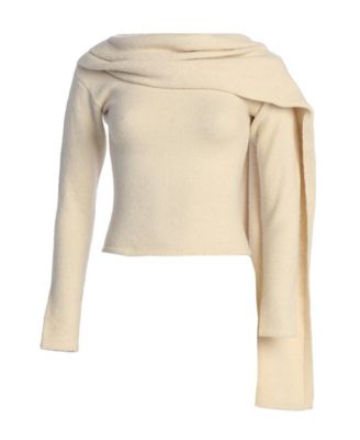 Women's Ribbed Scarf Top