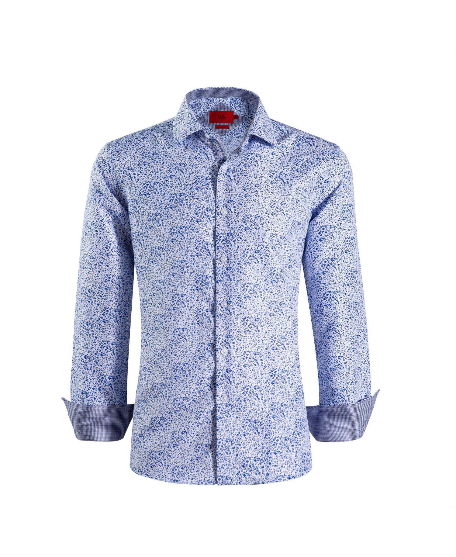 Big Boys White Slim Fit Floral Print Shirt