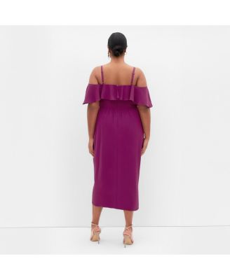 Women's Flirtation Drape Midi Dress