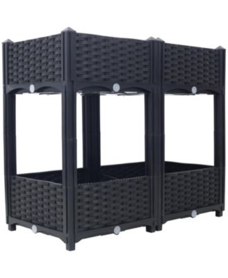 Streamdale Elevated Planter Bed with Drainage, 31.5"x15.7"x27.7