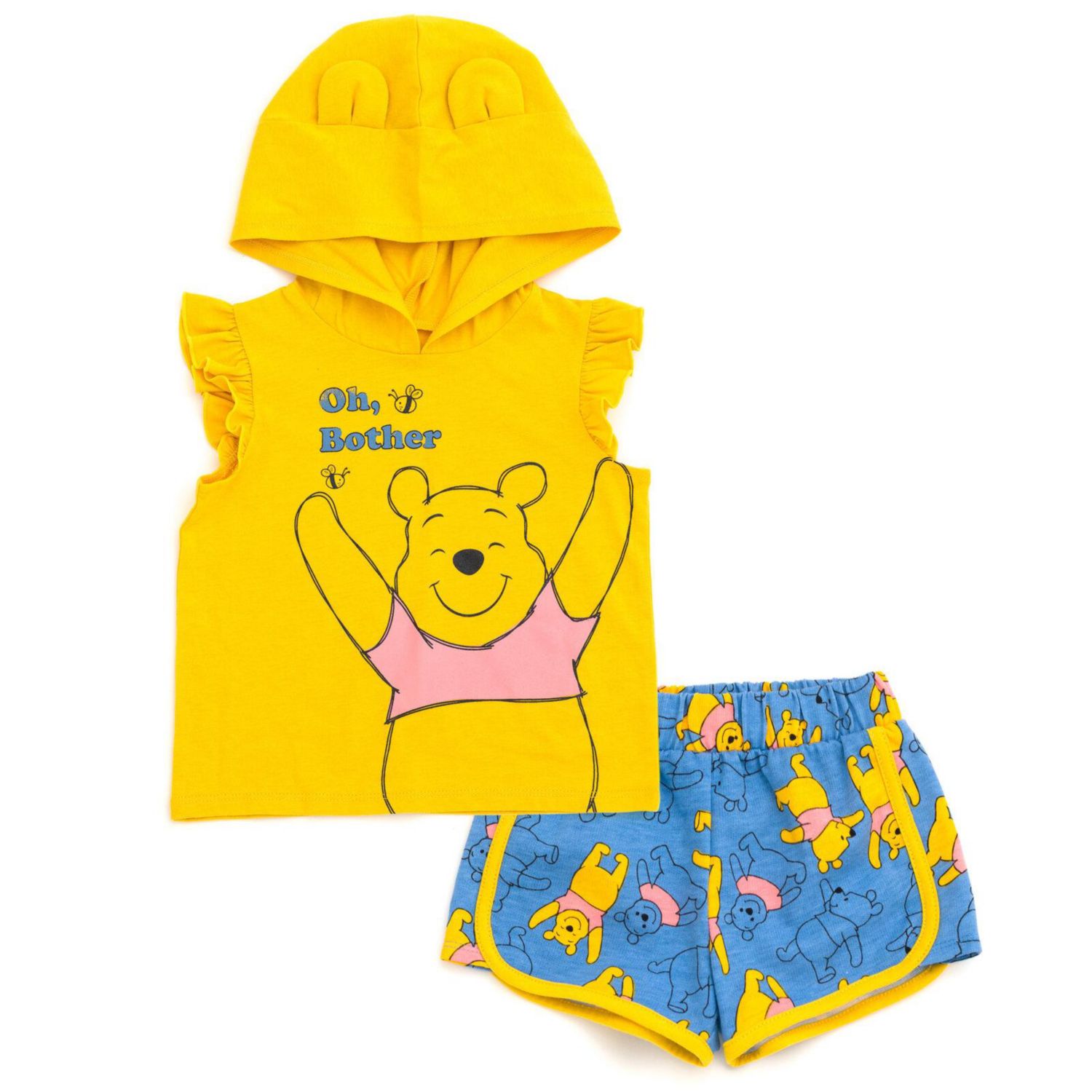 Little Girls (5-6)Y Cosplay 2-Piece Hooded Tank and Shorts Set