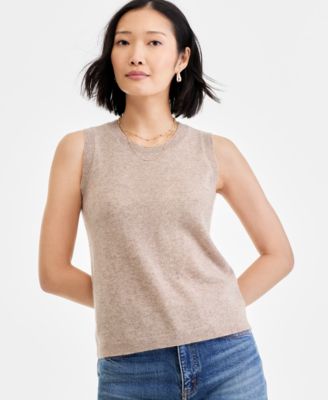 Women's Sleeveless Crewneck Sweater