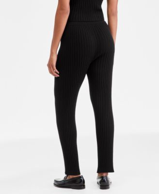 Petite Pull-On High-Rise Cashmere Pants, Exclusively at Macy's  