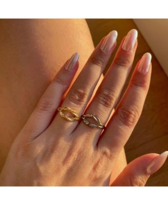 Knot Sterling Silver Adjustable Ring