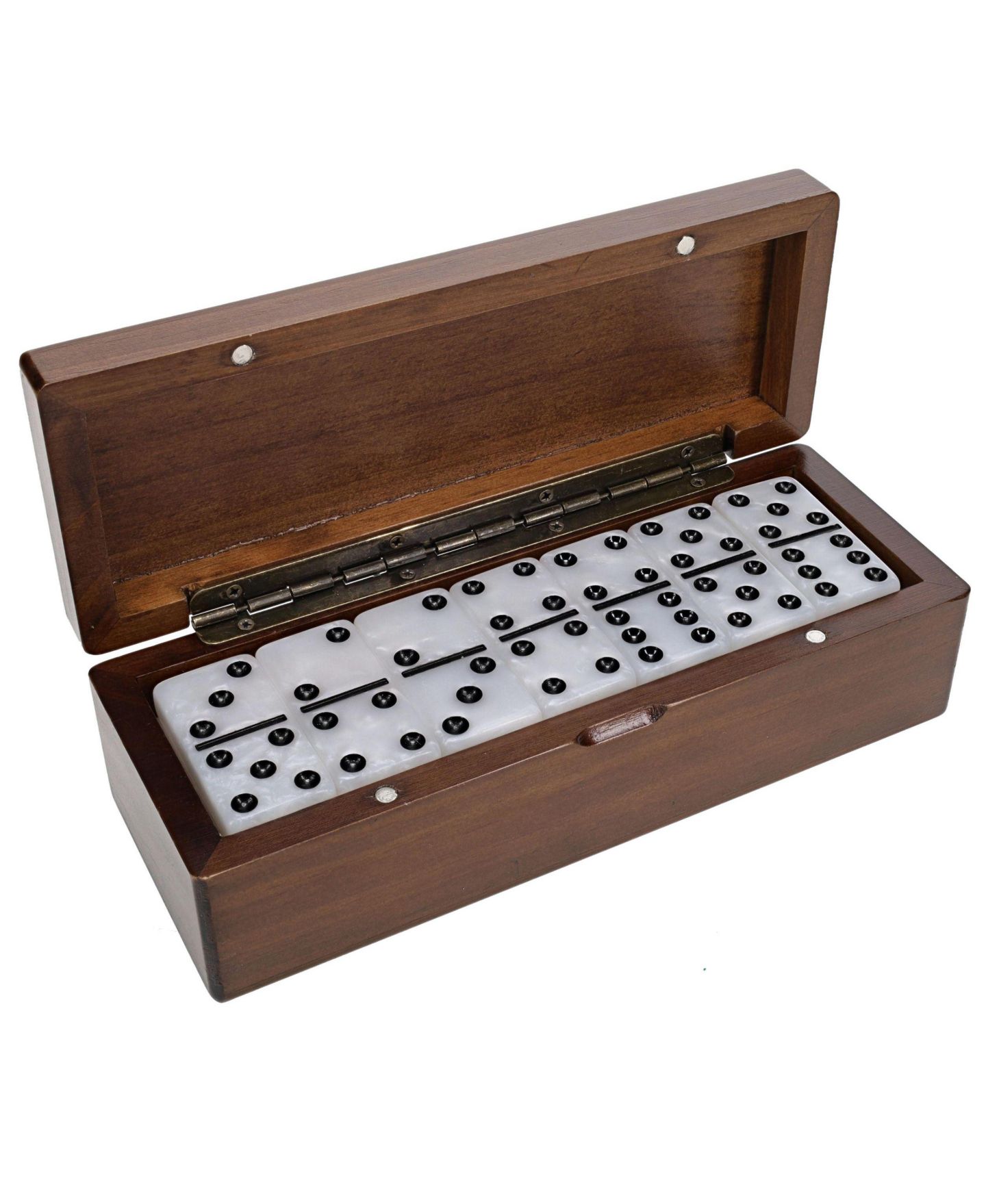 Детские игрушки WE Games Double 6 Dominoes, 28-Piece Game, Ages 14+, цвет: Белый — фото 1
