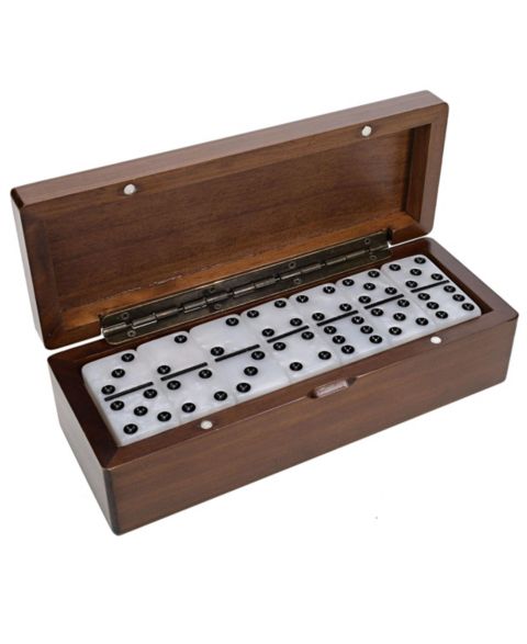 Детские игрушки WE Games Double 6 Dominoes, 28-Piece Game, Ages 14+, цвет: Белый