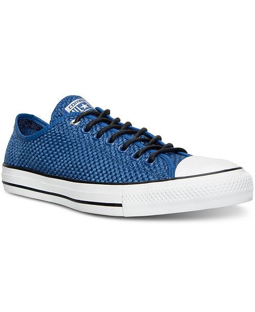 Converse Men S Chuck Taylor All Star Ox Amp Cloth Casual Sneakers