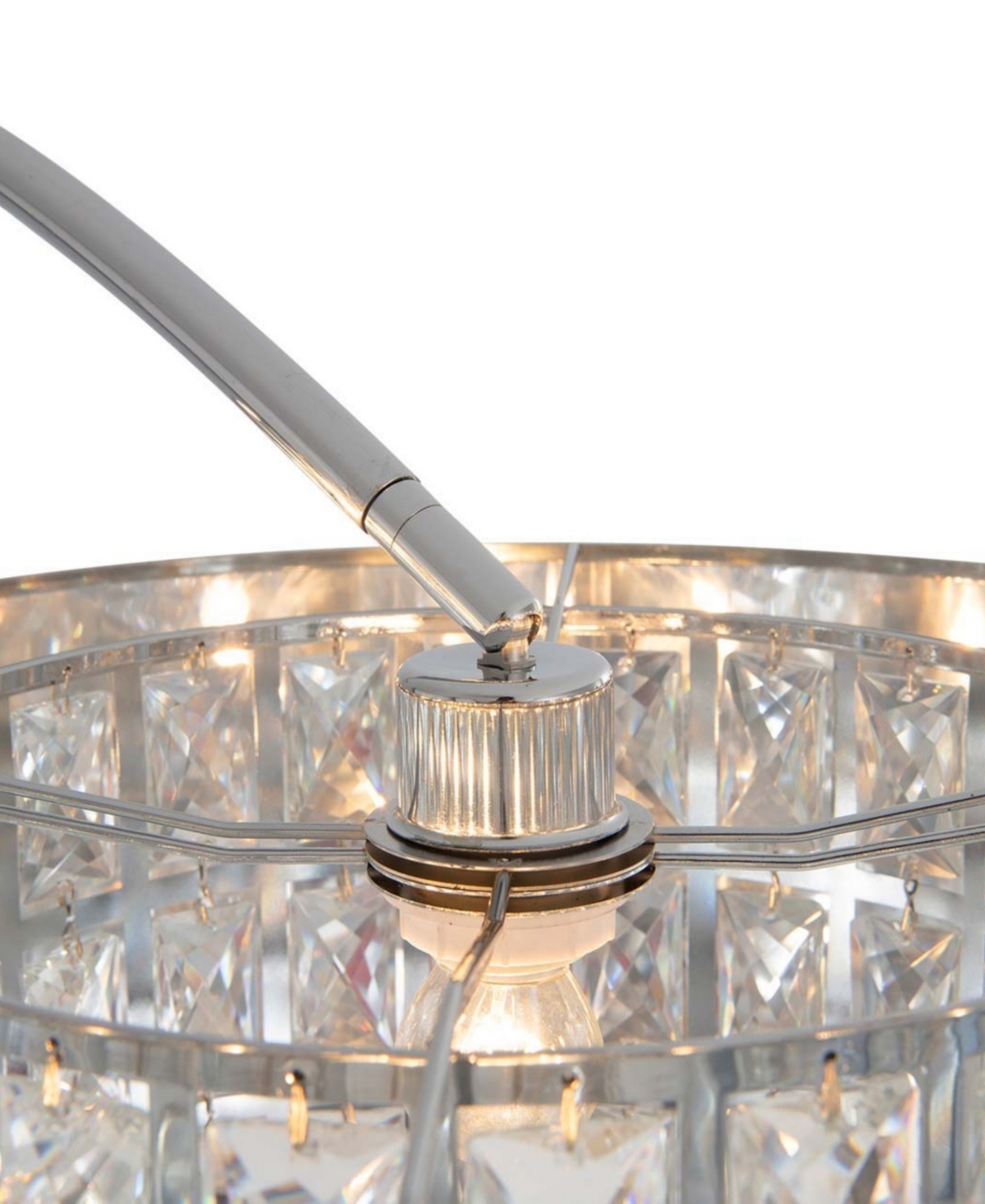 Nova Of California 90" Metal Marilyn 3 Light Arc Floor Lamp In Metallic