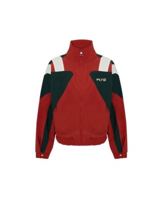 Women's Oversized Nylon-Blend Boomerang Track Jacket