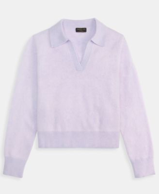 Women's Brushed 100% Cashmere Collared Sweater, Macy's Exclusive