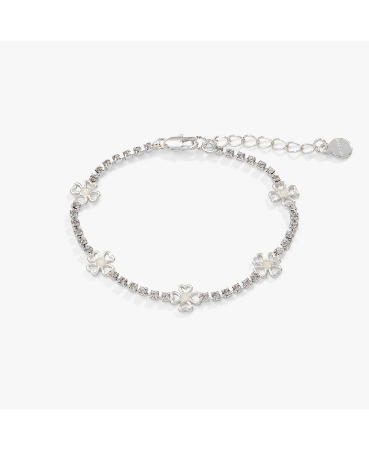 Love And Luck Inline Tennis Bracelet - Silver