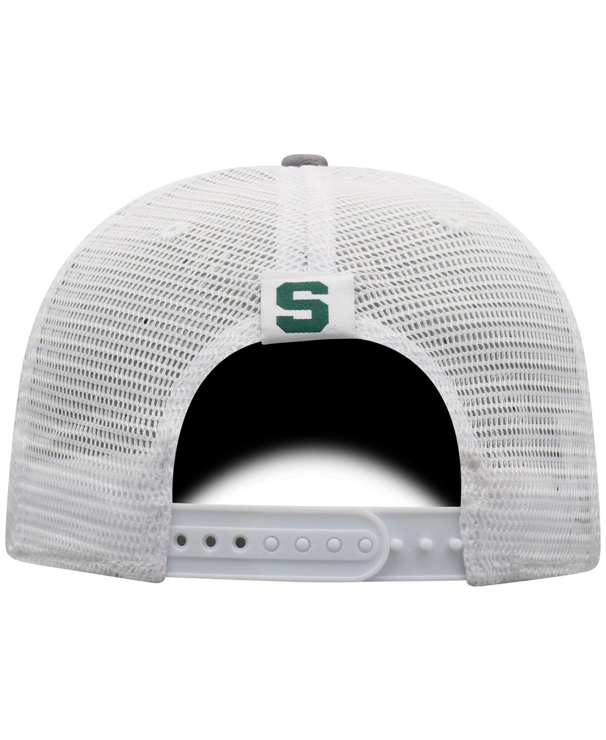 Top Of The World Men's Gray Michigan State Spartans Trucker Adjustable Hat