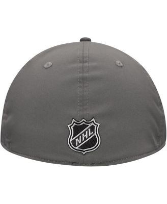 Men's Charcoal Vegas Golden Knights Authentic Pro Training Camp Flex Fit Hat