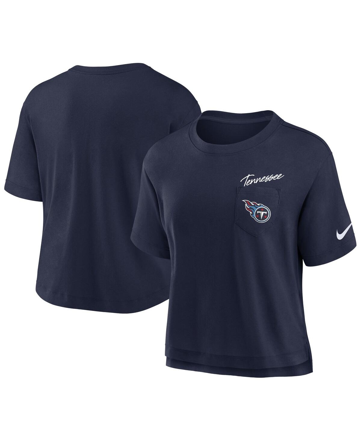 Nike Women's College Navy Tennessee Titans Performance Pocket T-shirt