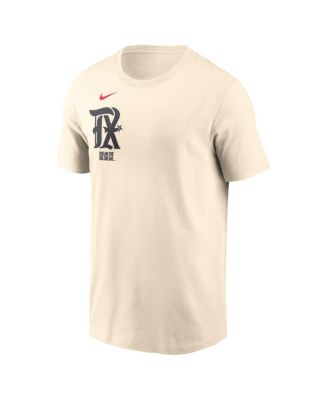Men's Jacob deGrom&nbsp;Cream Texas Rangers City Connect Fuse Name Number T-Shirt