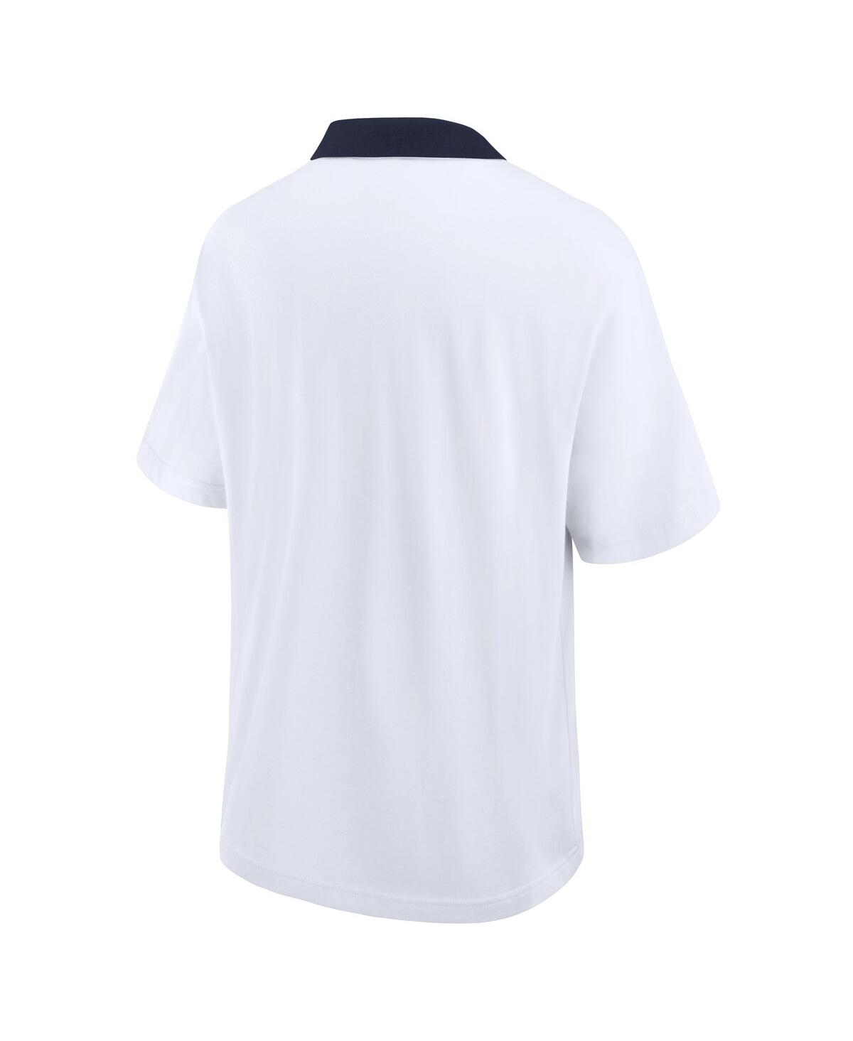 JORDAN MEN'S WHITE MICHIGAN WOLVERINES JERSEY POLO SHIRT 