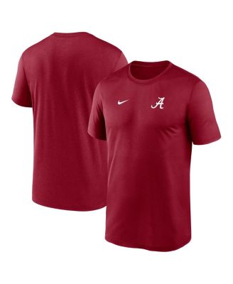 Nike - Men's Crimson Alabama Crimson Tide 2025 Sideline Small Logo Legend Performance T-Shirt