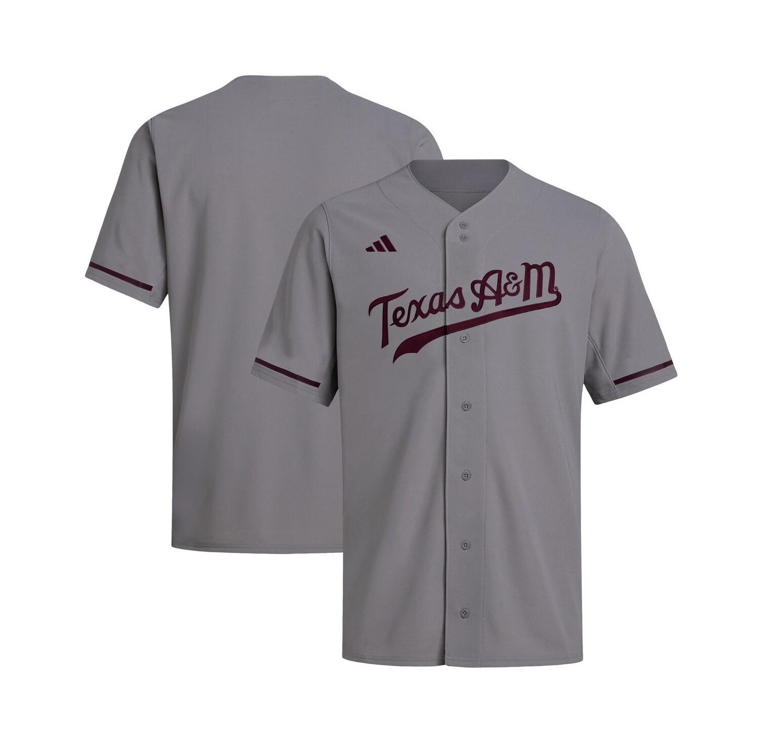 Men's Gray Texas A&M Aggies Replica Baseball Jersey