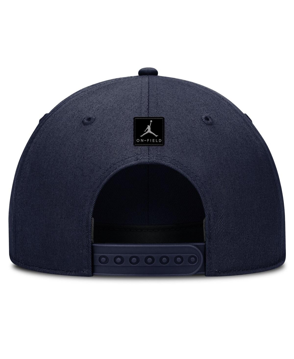 JORDAN MEN'S NAVY MICHIGAN WOLVERINES RISE ADJUSTABLE HAT 