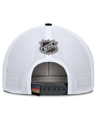 Men's Gray/White Vegas Golden Knights Authentic Pro Rink Trucker Hat