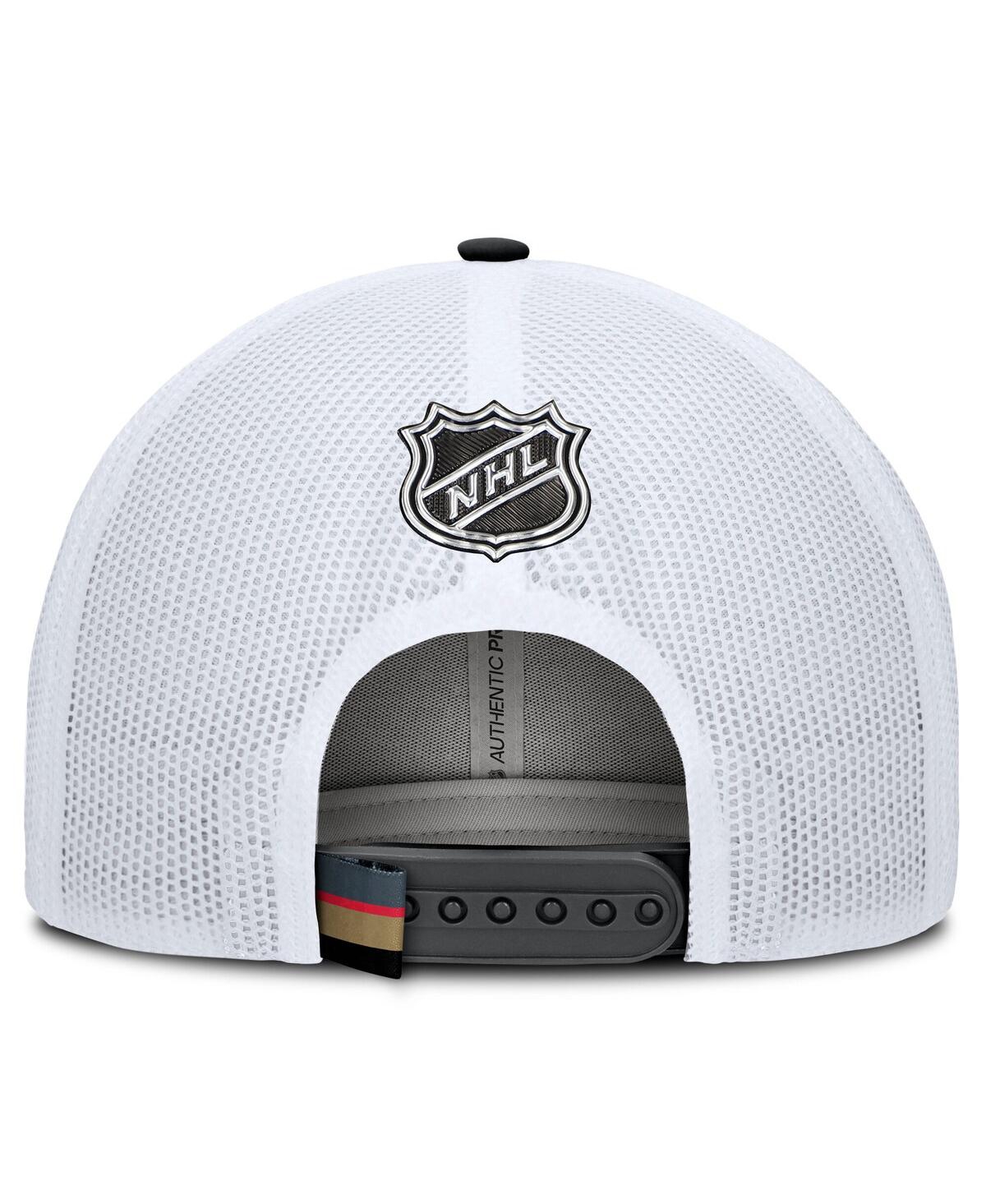 Fanatics Men's Gray/white Vegas Golden Knights Authentic Pro Rink Trucker Hat In Multi