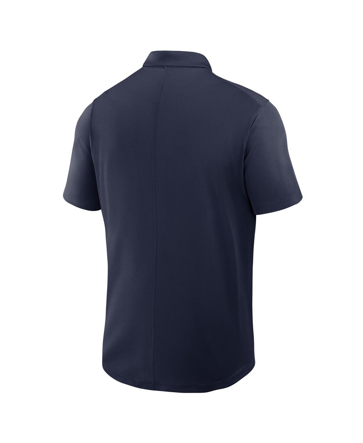 JORDAN MEN'S NAVY MICHIGAN WOLVERINES PRIMETIME VICTORY PRIMARY LOGO PERFORMANCE POLO SHIRT 