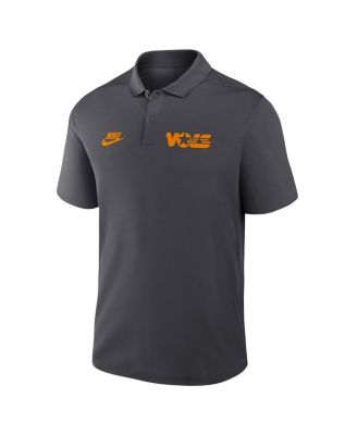Men's Anthracite Tennessee Volunteers Primetime Victory Legacy Vault Logo Performance Polo Shirt