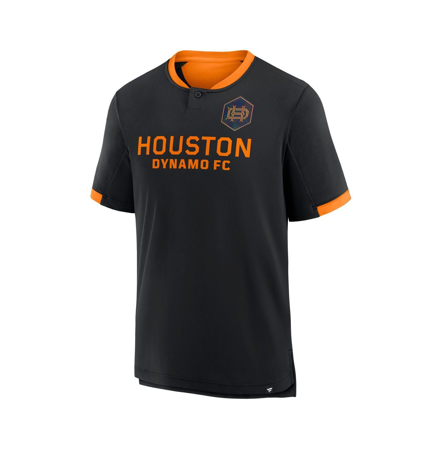 Мужская футболка Fanatics Black Houston Dynamo FC Stoppage Time Striker — фото 2