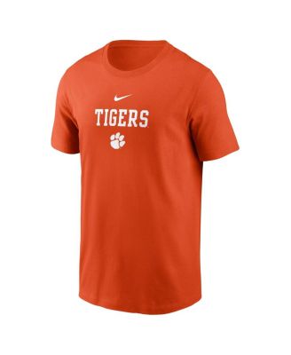 Men's Orange Clemson Tigers 2-Hit Stacked T-Shirt