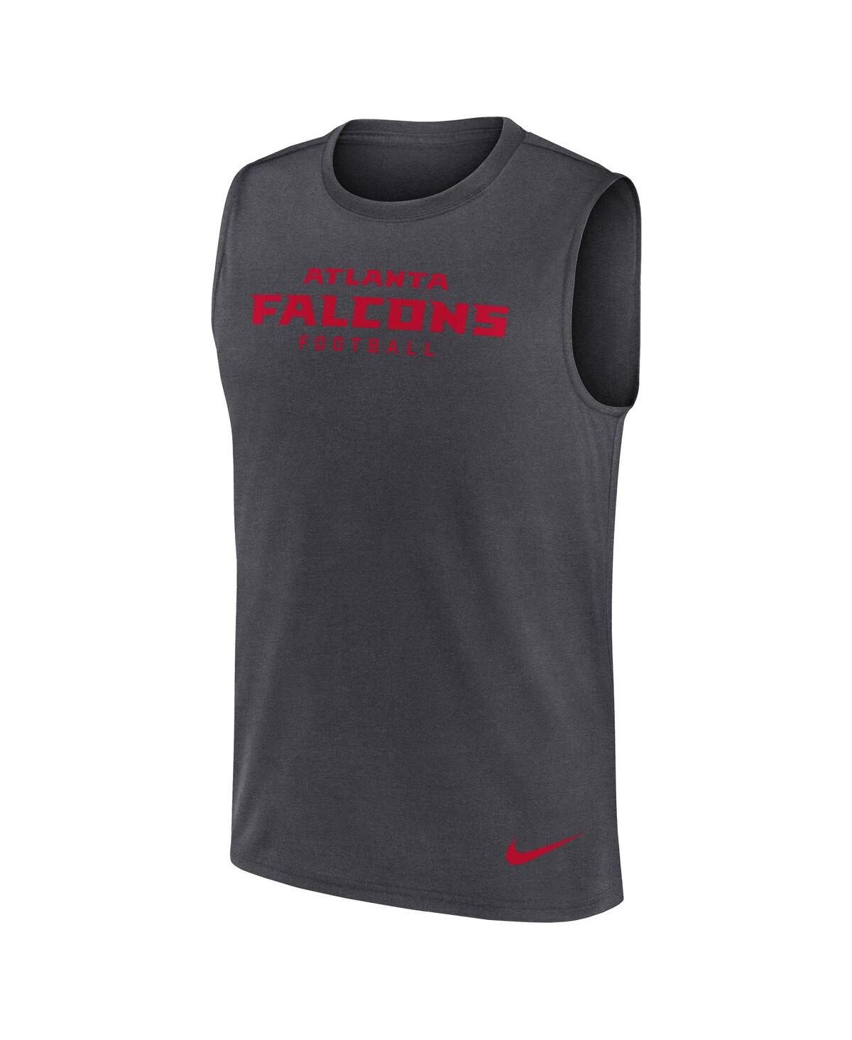 Nike Men's Charcoal Atlanta Falcons Primetime Legend Performance Muscle Tank Top In Gray