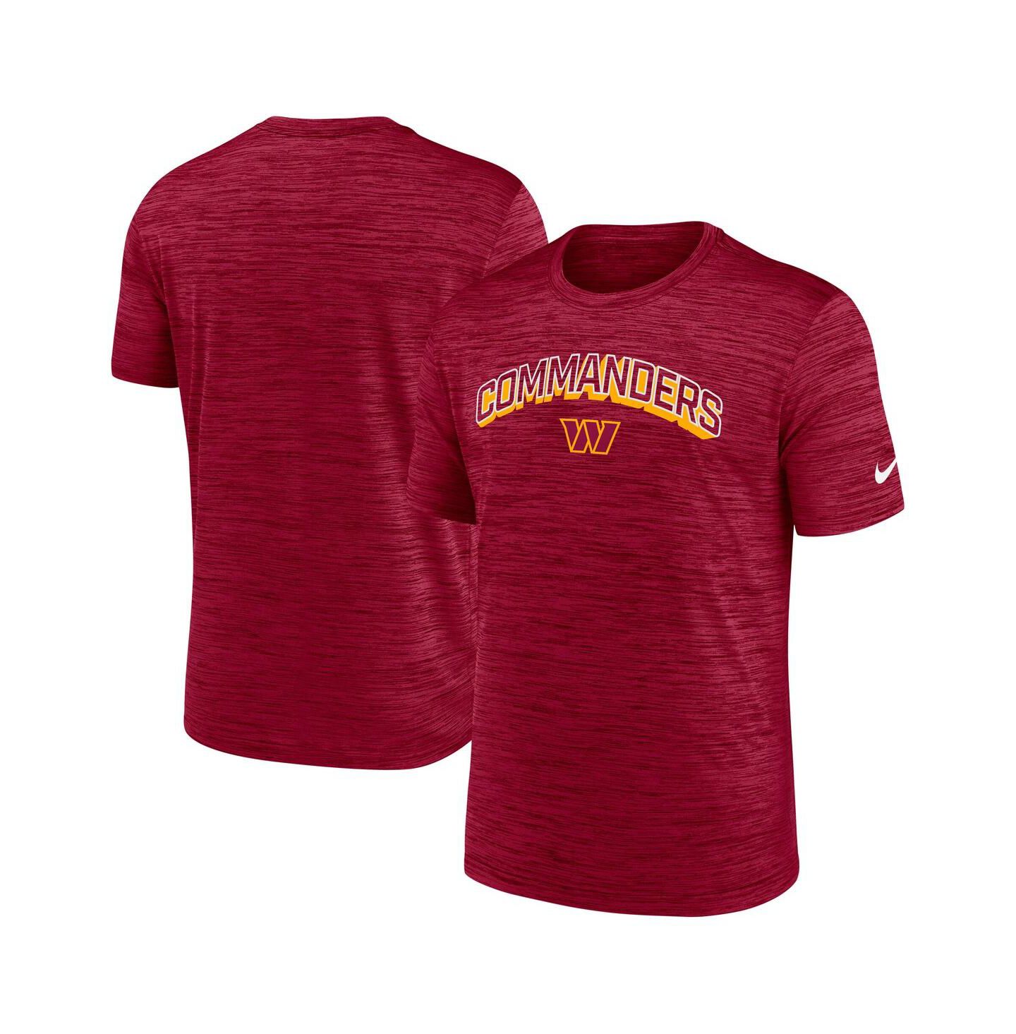 Мужская футболка Nike Burgundy Washington Commanders Velocity Performance — фото 1