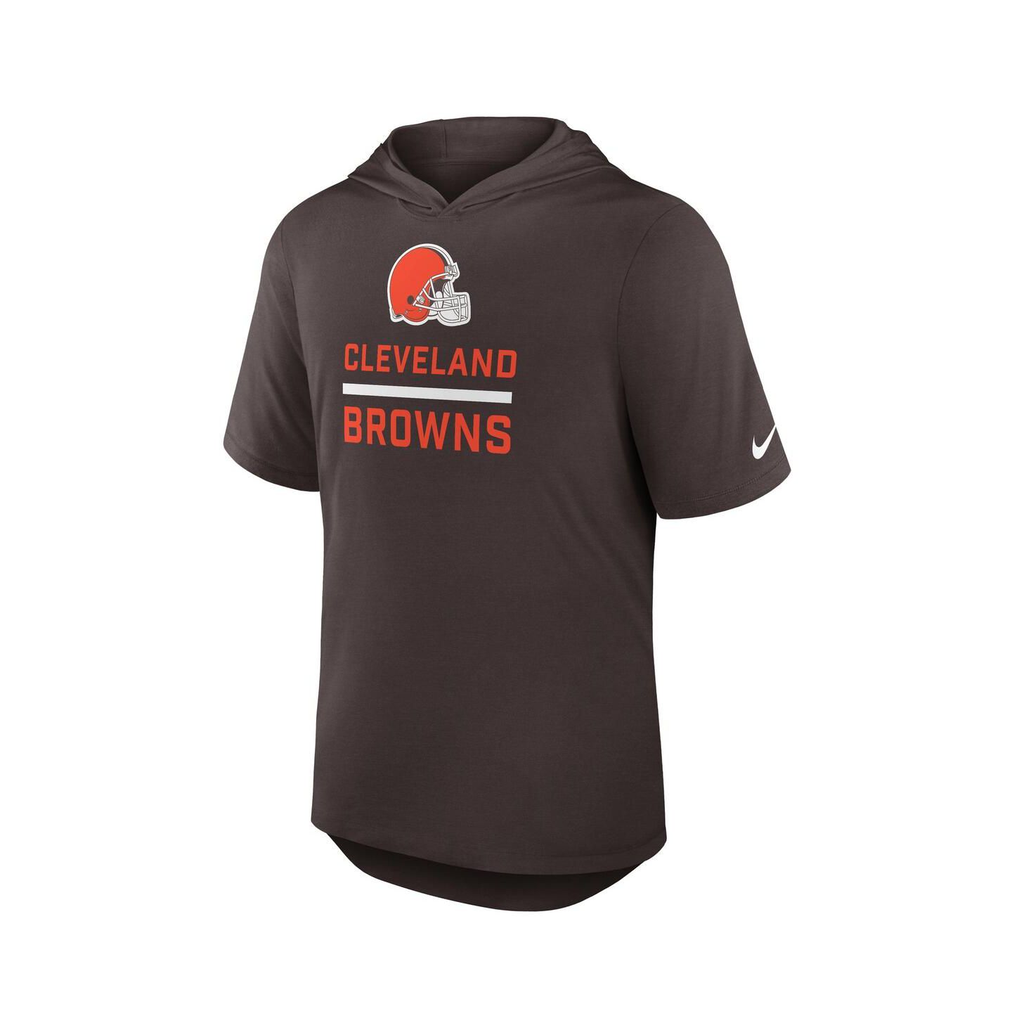 Мужское худи Nike Brown Cleveland Browns Lockup Tri-Blend T-Shirt — фото 2