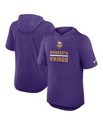 Nike - Men's Purple Minnesota Vikings Lockup Tri-Blend Hoodie T-Shirt