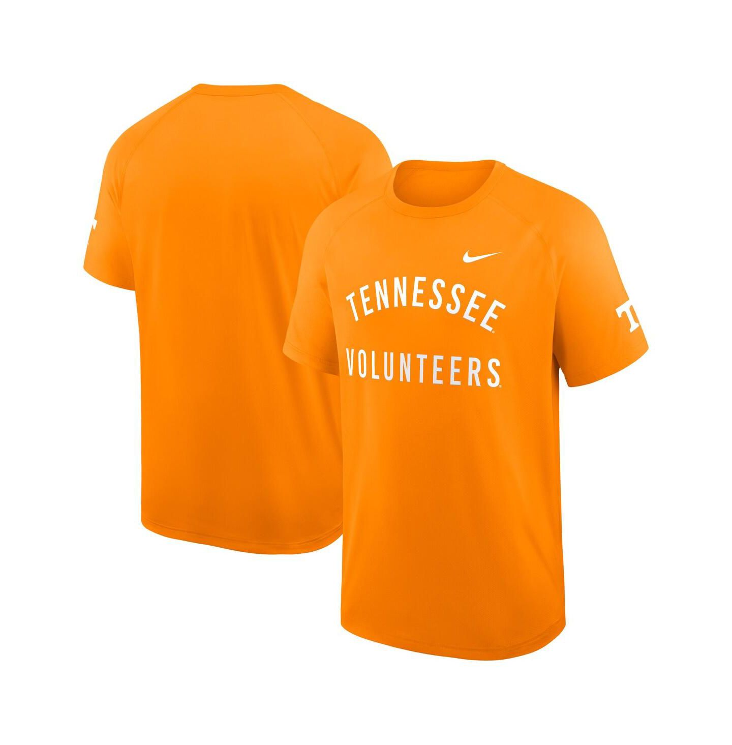 Мужская футболка Nike Tennessee Orange Tennessee Volunteers Ready Raglan Premium Performance — фото 1