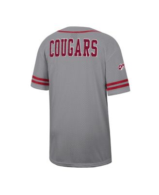 Men's Gray Washington State Cougars Free Spirited Baseball Jersey