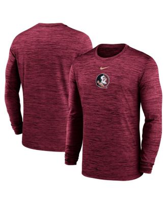 Nike - Men's Garnet Florida State Seminoles 2025 Sideline Velocity Performance Long Sleeve T-Shirt